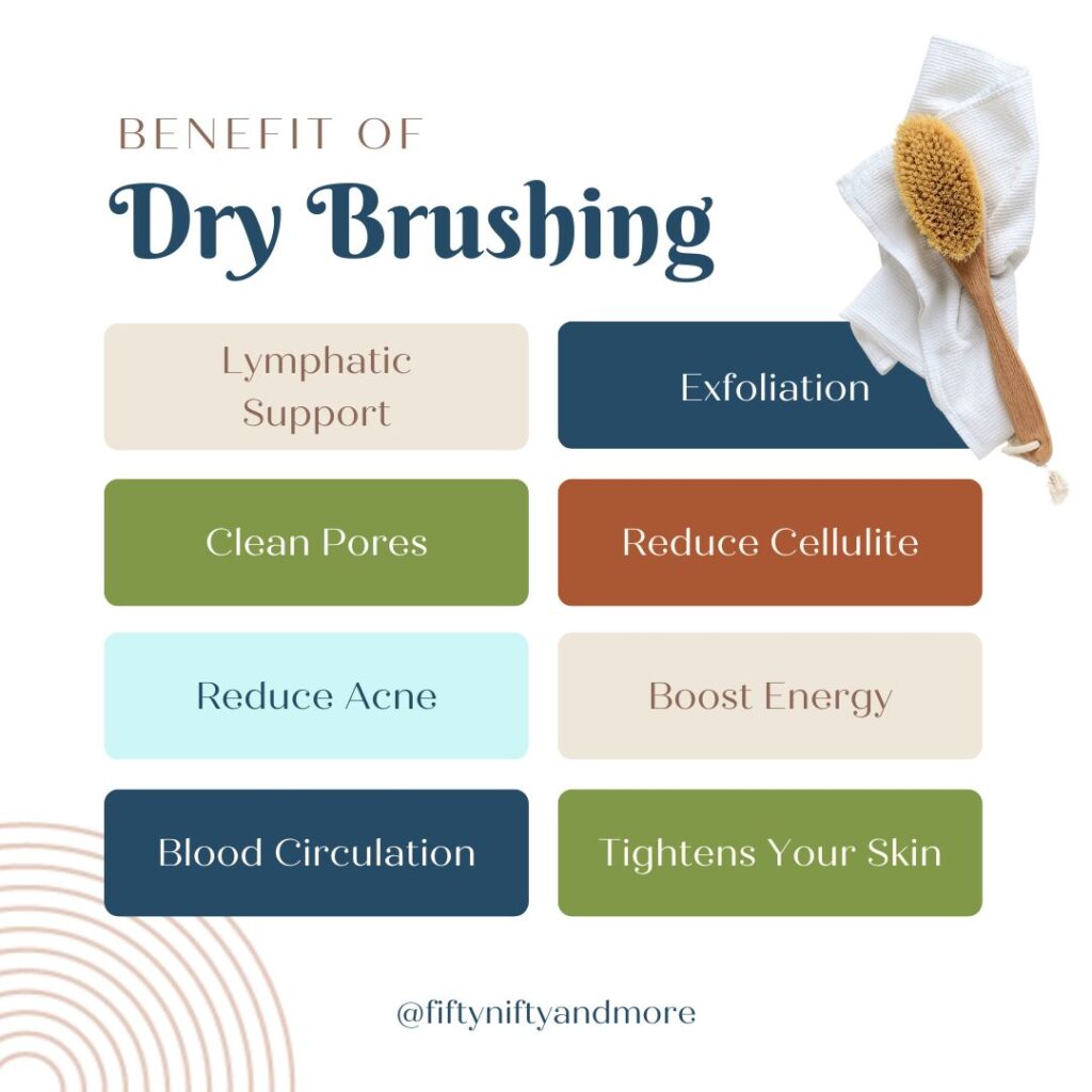 Infographic: Benefits of Dry brushing 